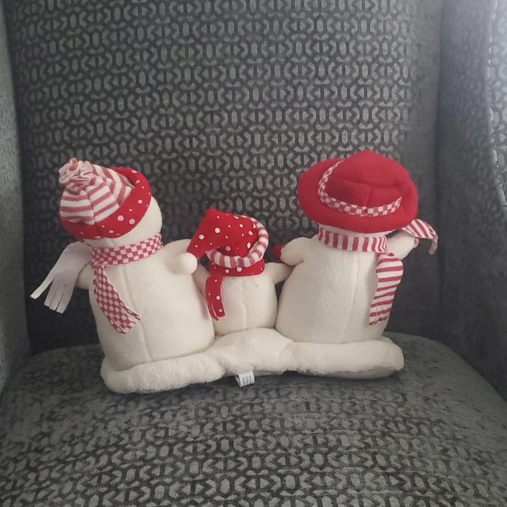 Merry Christmas 3 Snowmen Decor